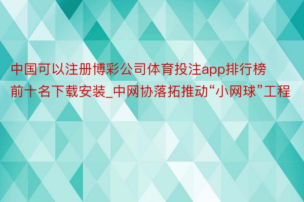 中国可以注册博彩公司体育投注app排行榜前十名下载安装_中网